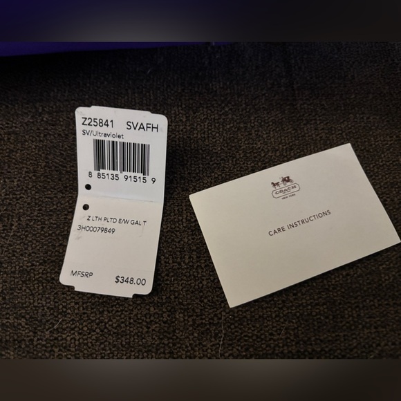 💜 Stunning Coach Purple Leather Satchel & Matching Wallet Set 💜 - Picture 9 of 13